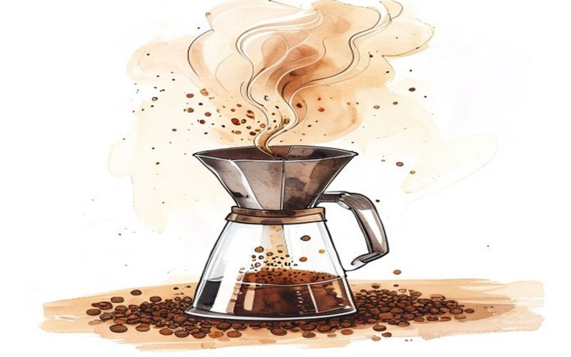 コーヒーの膨らみ