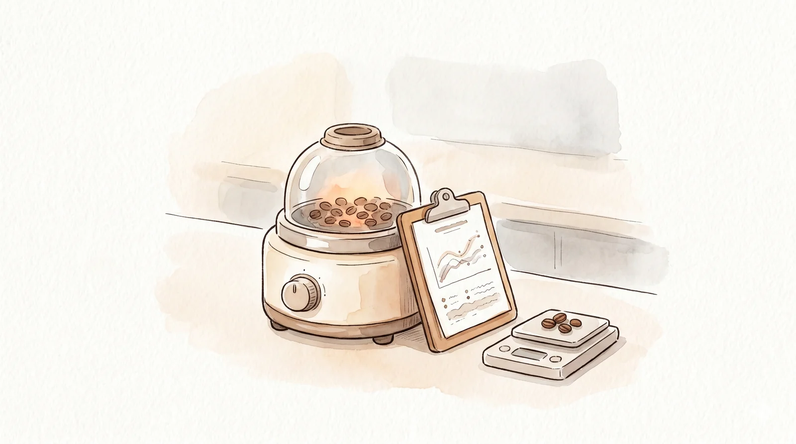 焙煎機とデータ