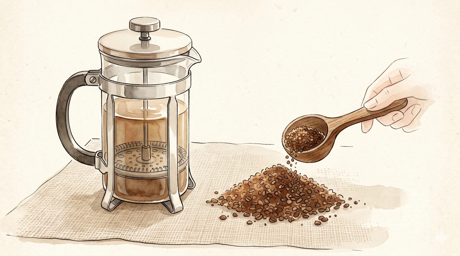 プレスの挽き加減